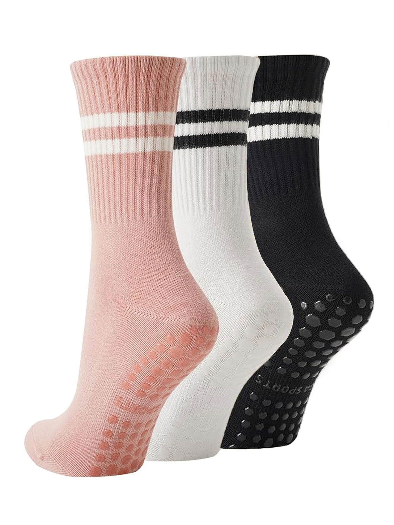 3 Pairs of Yoga Socks, Non-Sli - Medias Para Pilates Y Yoga recension och pris