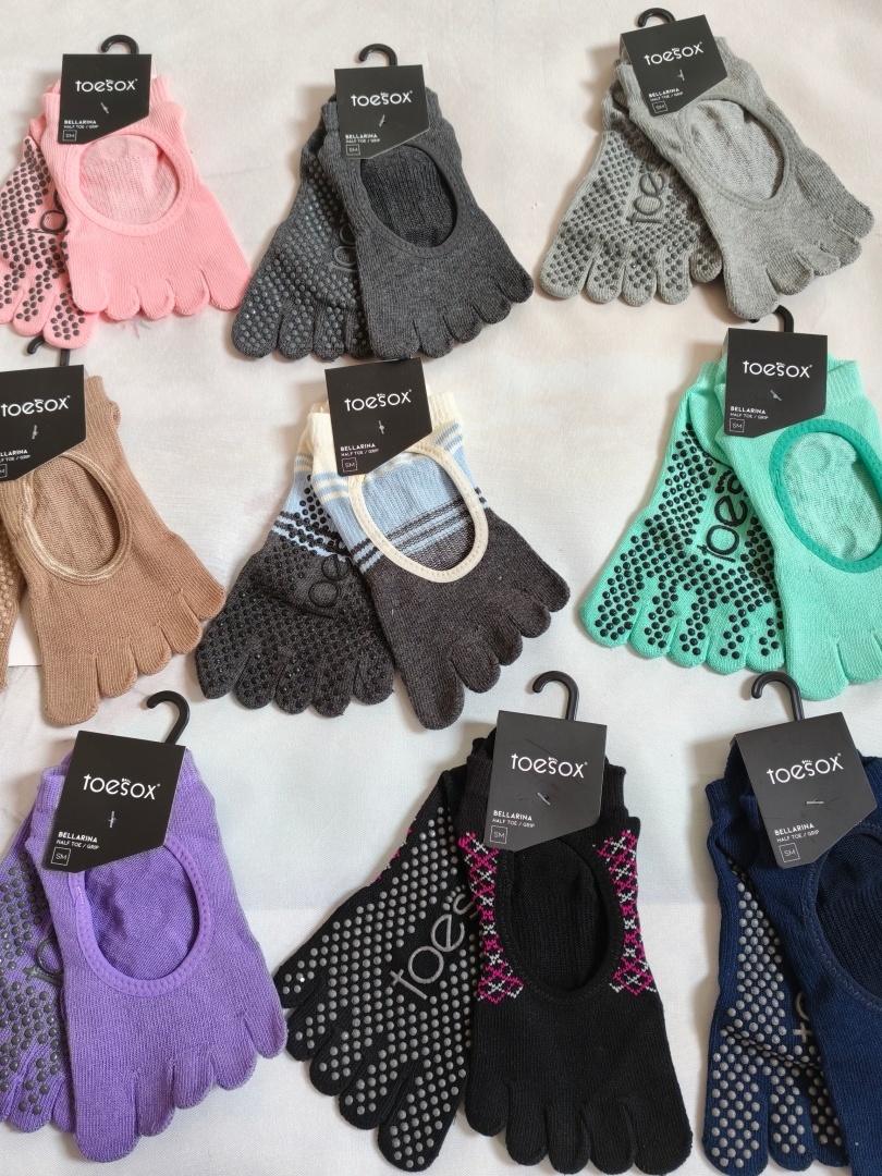 Toesox Yoga Five-Toe Socks Men - Medias Para Pilates Y Yoga recension och pris