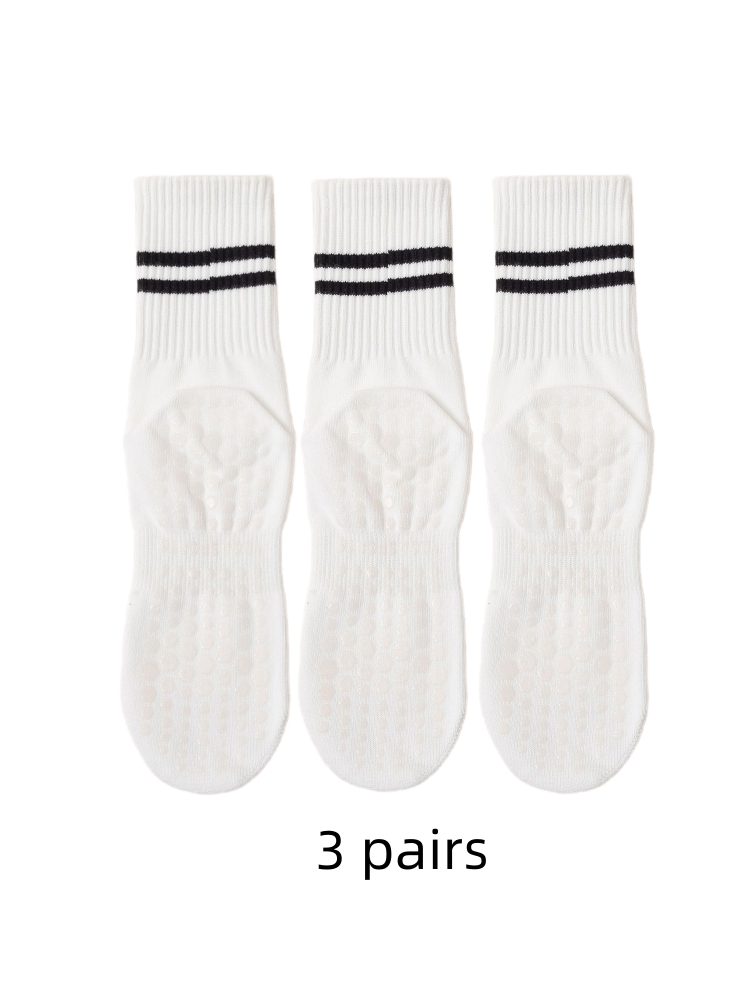 3 Pairs of Yoga Socks, Medium  - Medias Para Pilates Y Yoga recension och pris