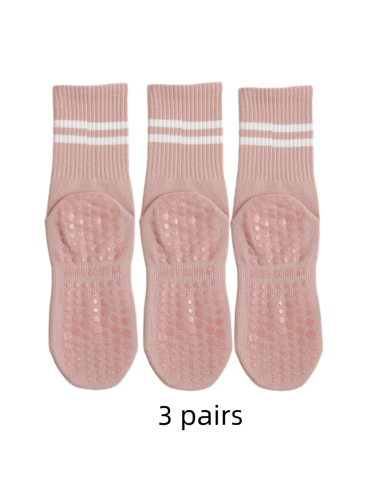 3 Pairs of Yoga Socks, Medium  - Medias Para Pilates Y Yoga recension och pris