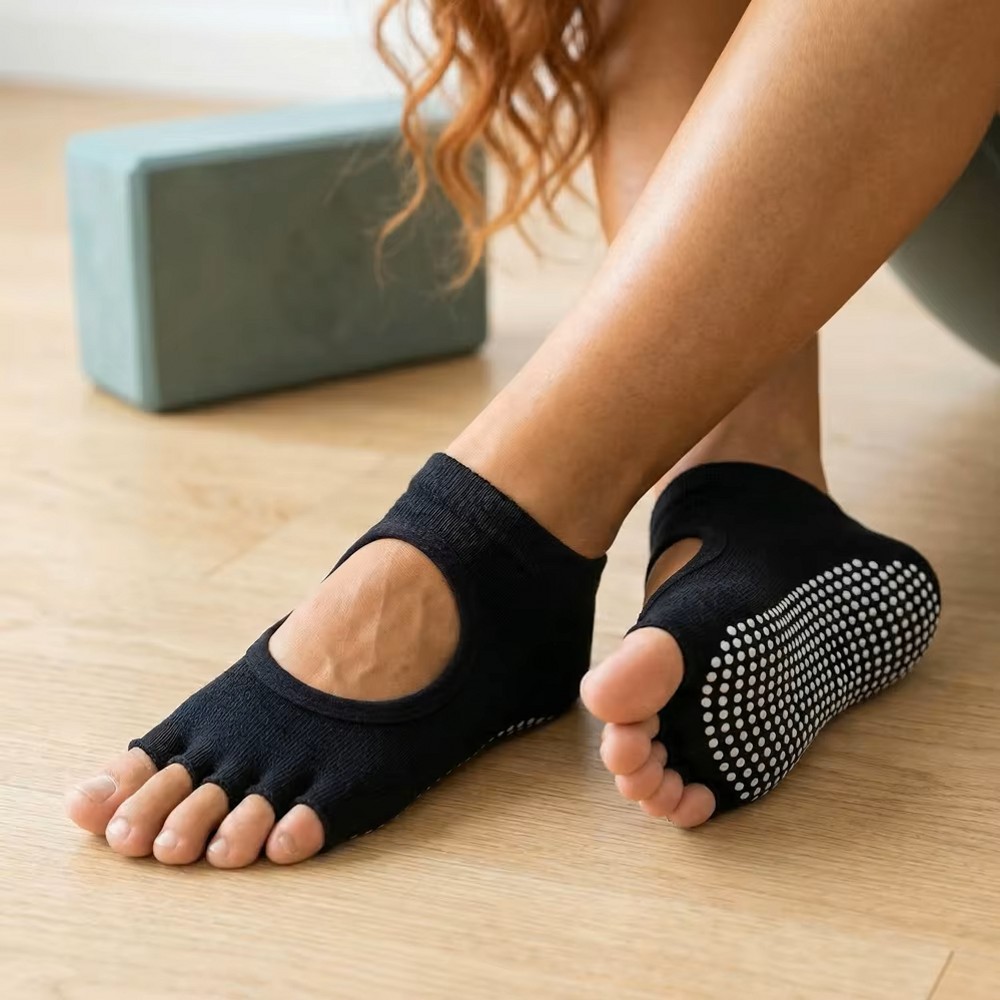 Backless Five Toe Yoga Socks O - Medias Para Pilates Y Yoga recension och pris